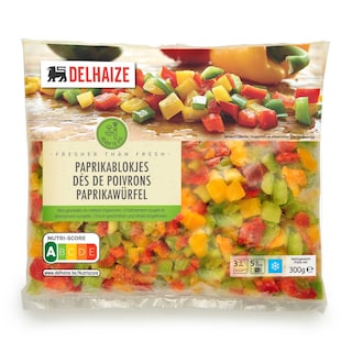Delhaize | Poivrons en cubes 