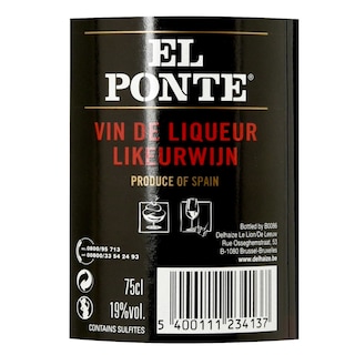 Delhaize | El ponte vino de liquor 19% Alc. 