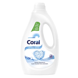 Coral | Vloeibaar Wasmiddel | Witte Was Optimal White | 1,17L | 26DS 