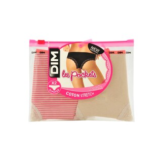 Dim | Paris | Boxer Pocket dent | roze/beige caram | 40/42 