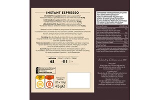 Delhaize | Koffie | Espresso | Oplos | Sticks 25 x 1,8 gr