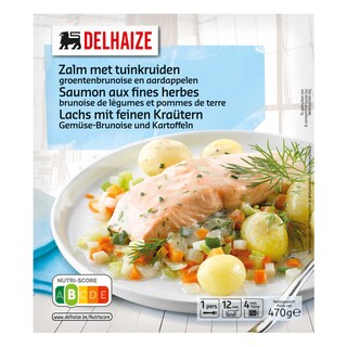 Delhaize | Saumon | Fines herbes-Brunoise légumes-PDT 