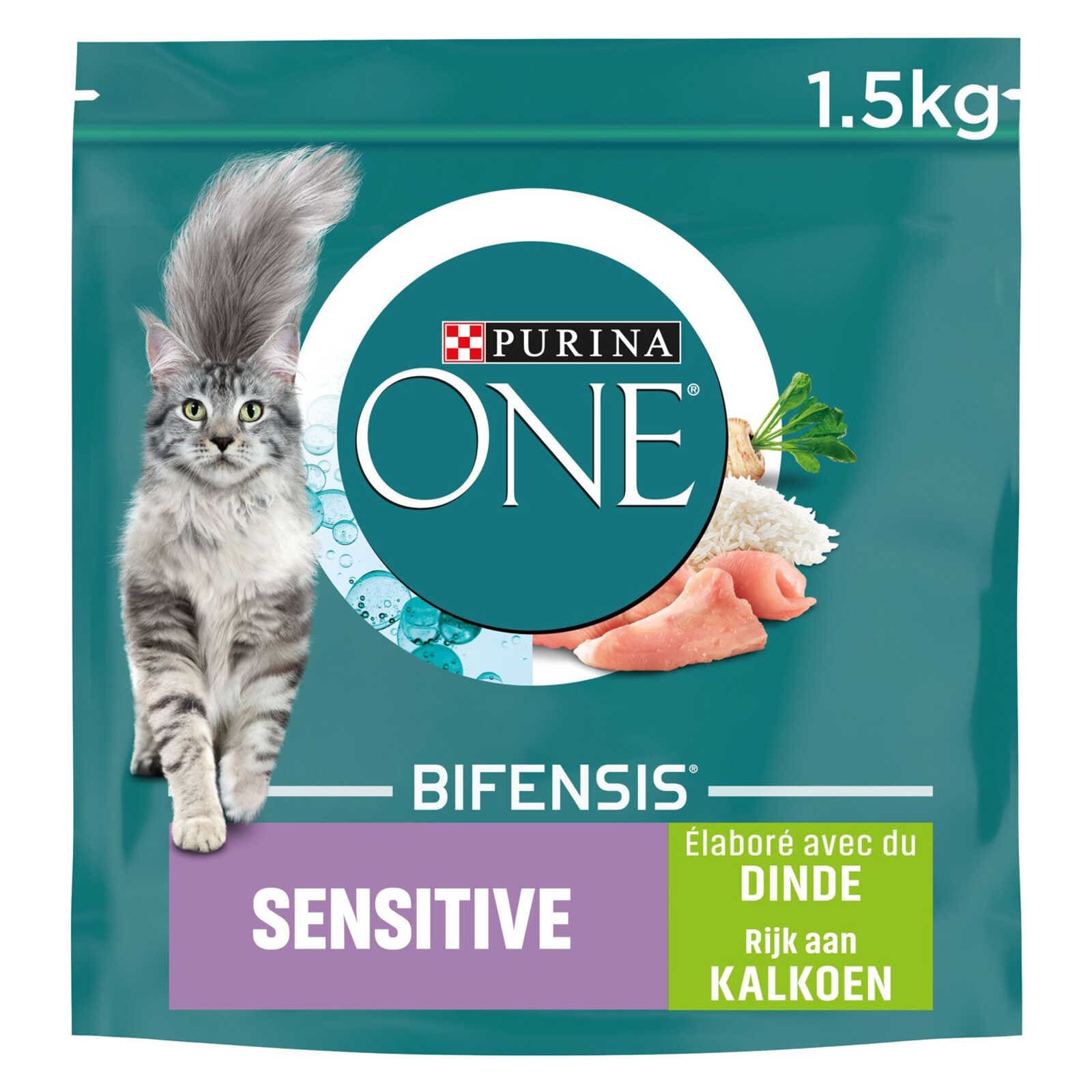 Purina ONE Bifensis | Kattenvoeding | Sensitive | Brokjes | Kalkoen