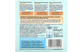 Delhaize | Sorbet | Mango | Passievrucht 