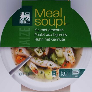Delhaize | Maaltijdsoep met kip en groenten 