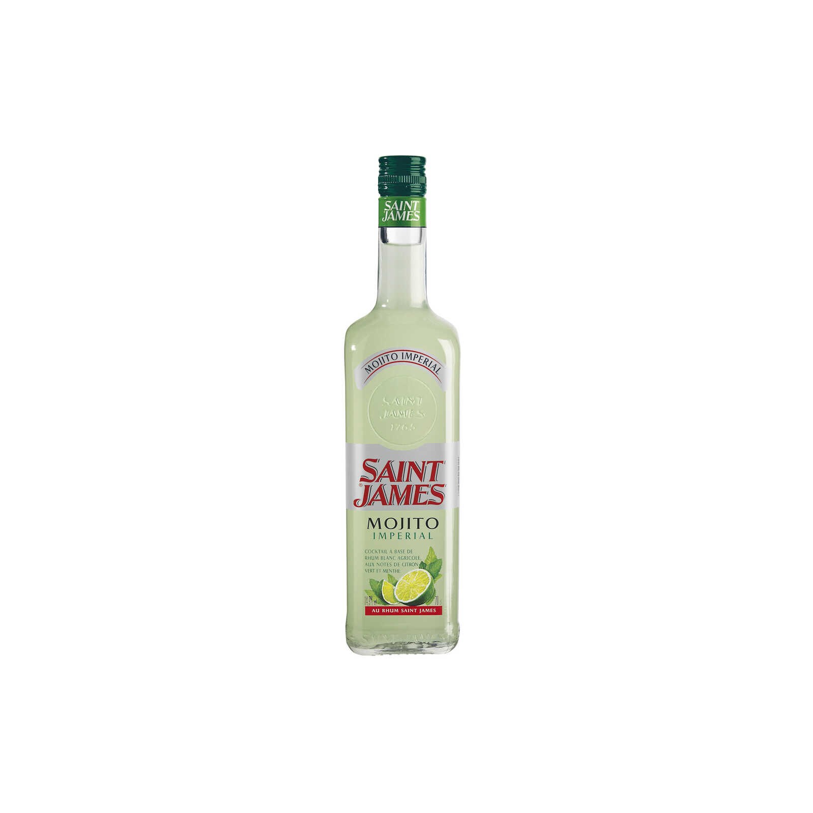 Rhum blanc agricole impérial SAINT JAMES : la bouteille de 70cL à