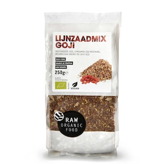 RAW Organic Food | Mix van lijnzaad | Gojibessen | Bio 