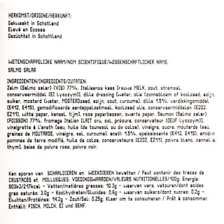 Delhaize | Carpaccio saumon | Ecosse | Prêt à manger 