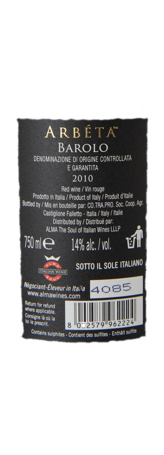 Italie - Italië | Piemonte DOCG | Arbeta Barolo 11 Rood 