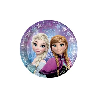 Disney | Decorata party | Assiette | Frozen | Carton | 23 cm 