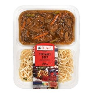 Delhaize | Teriyaki Rund | Noedels 