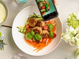 Boulettes aux spaghettis de légumes