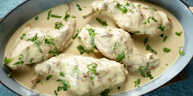 Lapin à la moutarde