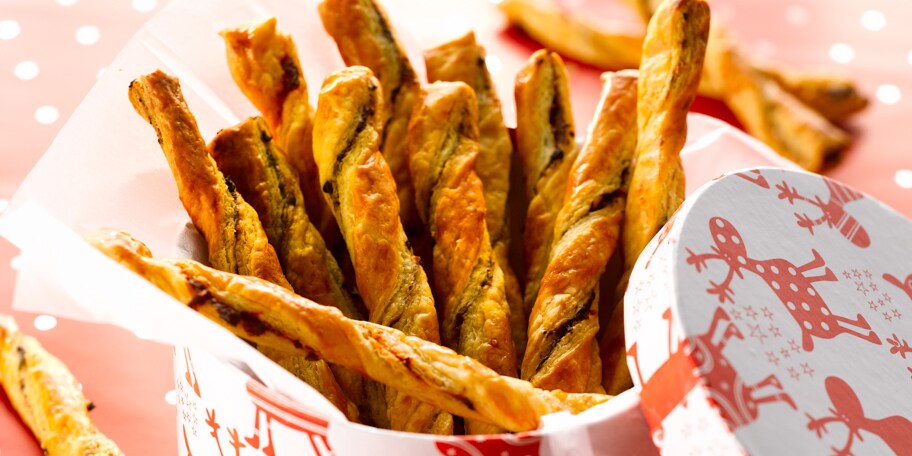 Torsades feuilletées à la tapenade