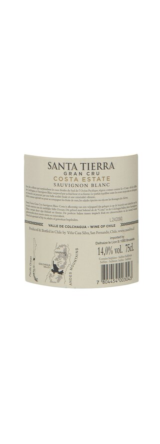 Santa Tierra | Grand Cru Costa Estate | Sauvignon Blanc 75 cl