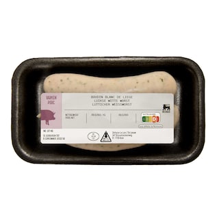 Delhaize | Boudins | Porc | Blanc | Liège 