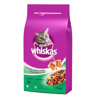 WHISKAS | Aliment chat | Agneau | + 250 g gratuit 