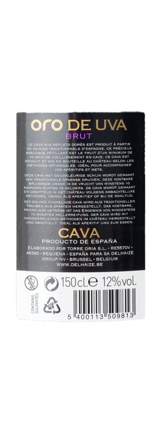 Delhaize | Cava | Oro de Uva | Brut 