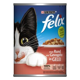 Felix | Aliment chat|Gelee|Boeuf-Volaille|5+1 gratuit 