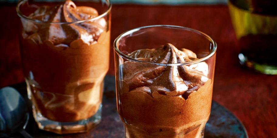 Chocolademousse met rokerige whisky