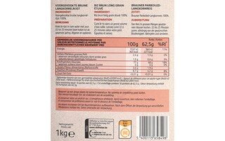 Delhaize | Rijst | Bruine | Longkorrel 1 kg