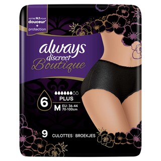 Always | Broekjes | Urineverliies | Zwart 