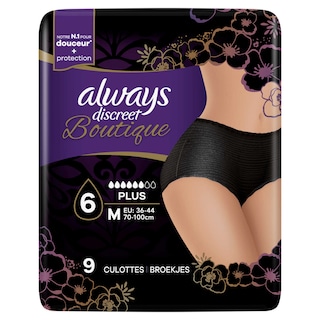 Always | Culottes | Urinaires | Noire 