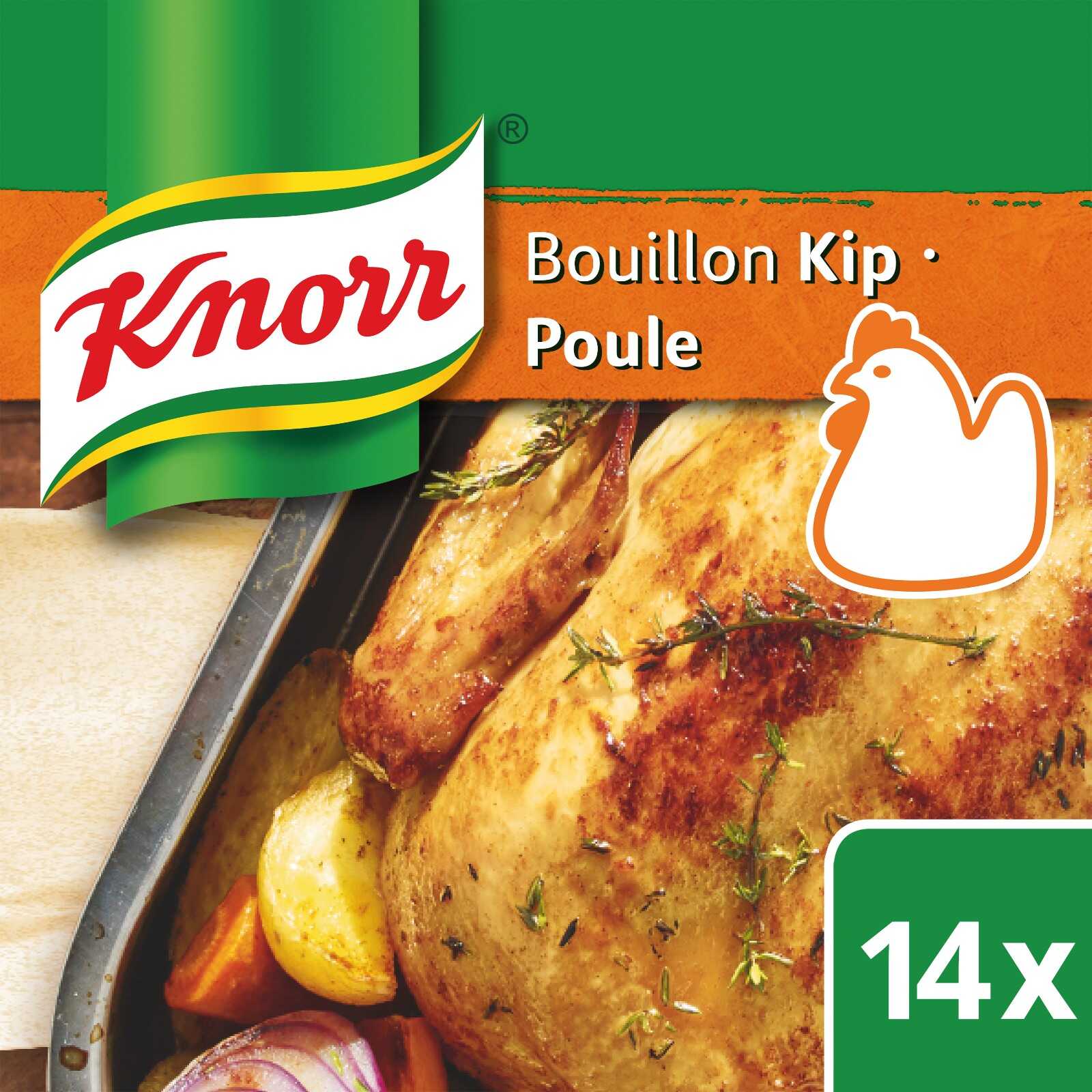 Knorr Finesse Bouillon Poulet 14 x 10 gr Delhaize