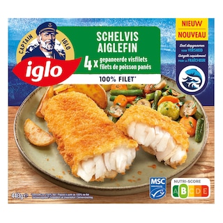 Iglo | Fish & Fun | Schelvisfilet | Gepaneerd 