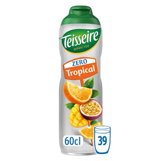 Teisseire | Zéro | Sirop | Tropical | Sans sucre 