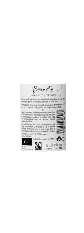 Chili | Central Valley | Bonastro Cabernet Sauvignon| Bio| Fairtrade 