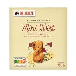 Delhaize | Twists | Mini | Parmezaan-Knoflook-Boter 