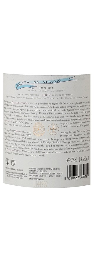 Portugal | Douro DOC | Quinta Vesuvio 2009 Rouge 