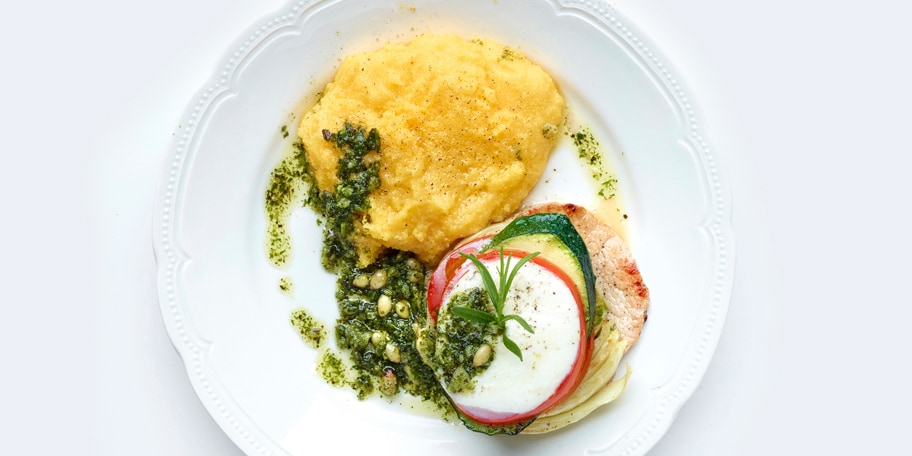 Italiaanse millefeuille met polenta