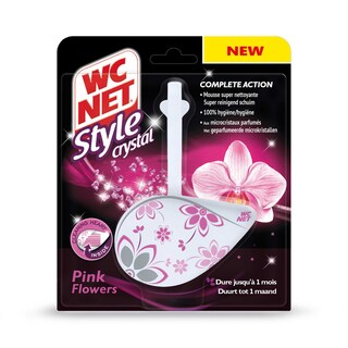 WC Net | WC-Blok | Style | Pink Flowers | 2de halve prijs 