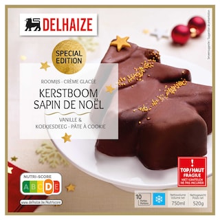 Delhaize | Sapin de Noël | Vanille | Cookie dough 