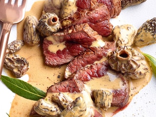 Steak de biche aux morilles