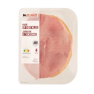 Delhaize | Jambon | À l'ancienne | Cuit | Tranches 