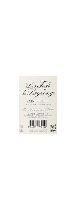 FR BORDEAUX SAINT JULIEN | Les Fiefs De Lagrange 2013 