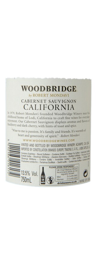 USA | California - Robert Mondavi | Woodbridge Cabernet Sauvignon Rood 75 cl