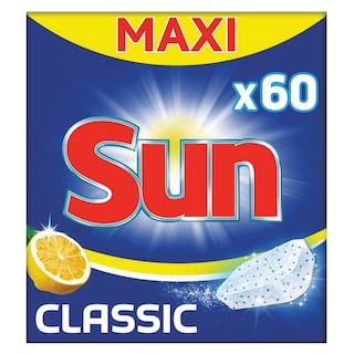 Sun | Tablettes Lave-Vaisselle | Citron | 60 Tablettes 60 pc