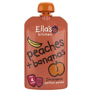 Ella's Kitchen | Gourde | Peche Banane | 4M+ | Bio 