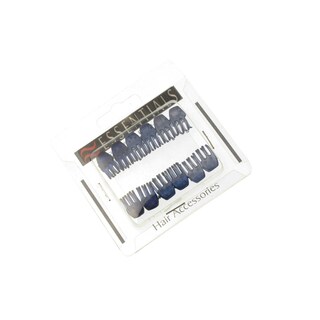 Delhaize | Care | Dubbele haarklem | 1 cm, blauw 