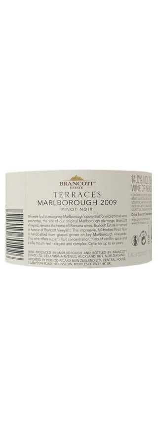 New Zealand | RED | TERRACES T PINOT NOIR 2009 ROOD 