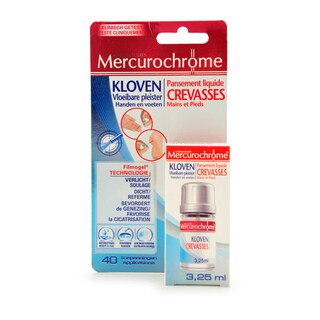 Mercurochrome | Pancement crevasses|Acides d' huile essentiel 