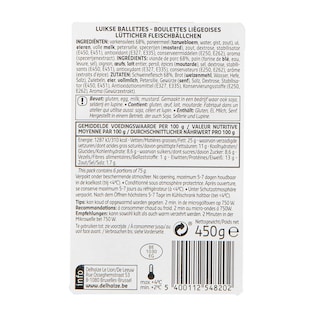 Delhaize | Gebakken luiks bouletten 6+2 