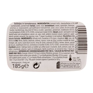 Delhaize | Boulettes sauce tomates 