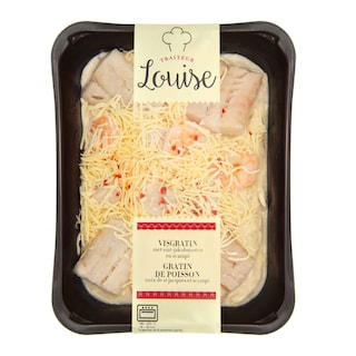 Traiteur Louise | GRATIN DE POISSON NOIX COQUILLES/SCAMPIS 