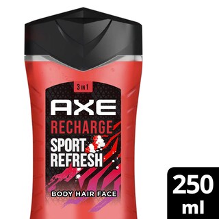 Axe | Gel Douche | Sport Fresh Recharge | 250 ml | promopack 2+2 gratuit 