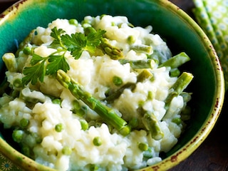 Risotto met lentegroentjes